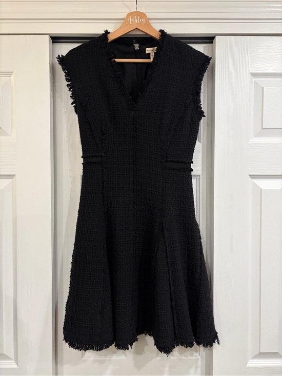 Rebecca Taylor Dresses & Skirts - Rebecca Taylor $450‎ Black Sleeveless Tweed V-neck